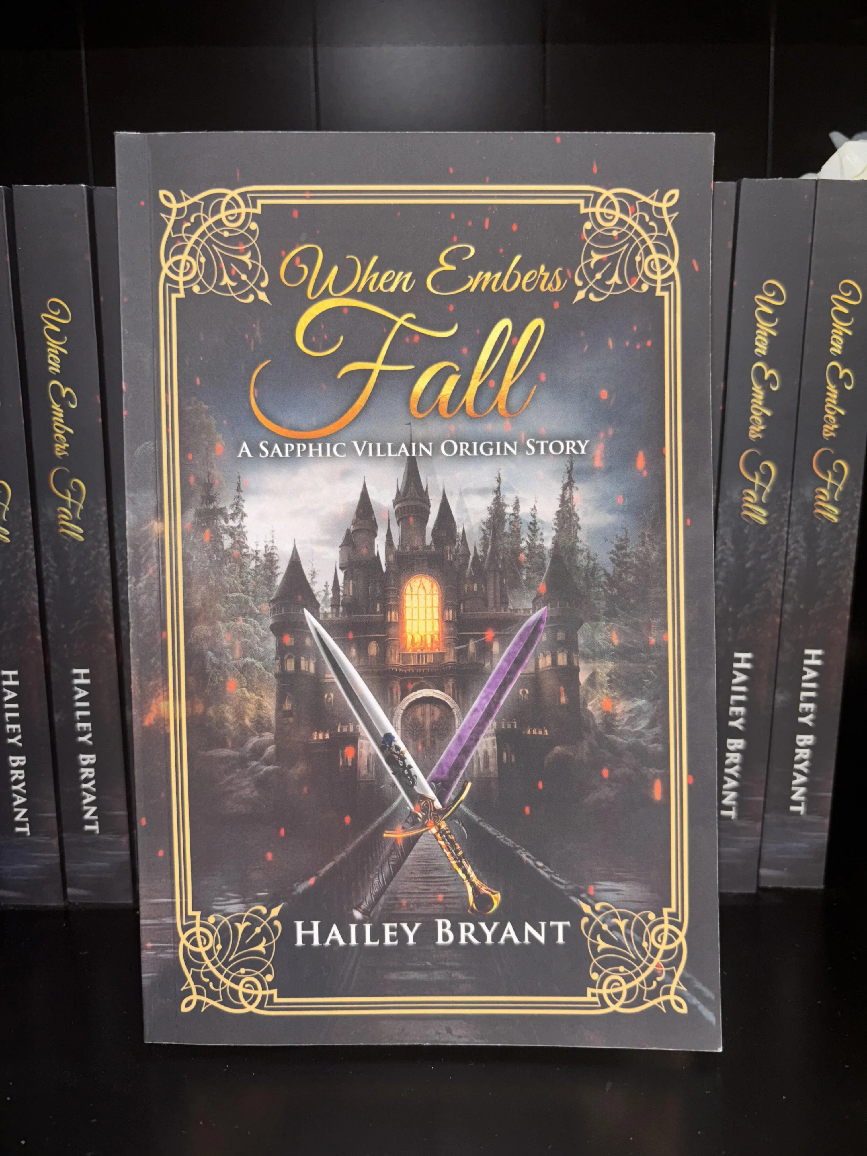 When Embers Fall: A Sapphic Villain Origin Story-Signed Paperback