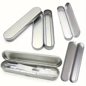 Rectangular Tinplate Box, 1 Count Portable Storage Box with Lid, Stationery Storage Box, Suitable for Art Drafting Pencils, Pencils, Pens, Markers, and Other Small Tools