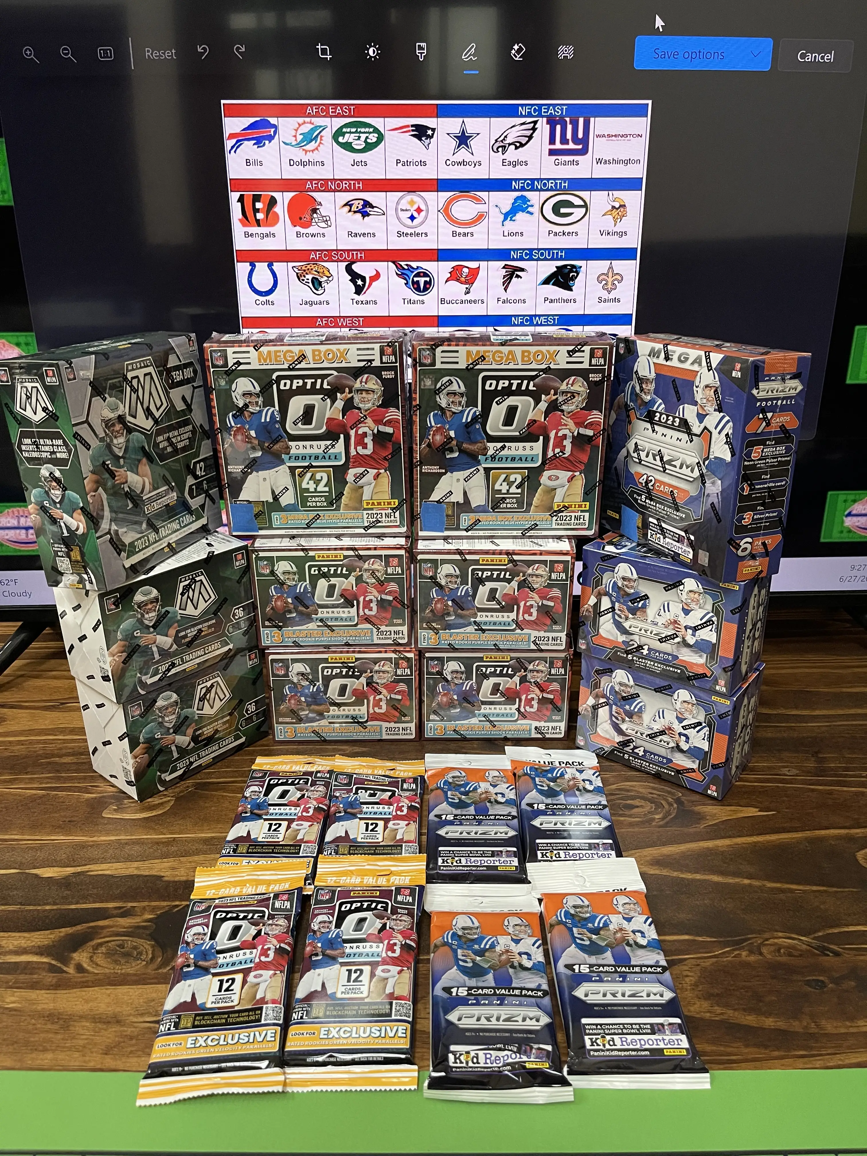 Panini NFL Sports Card Break Deals For Days PYT #1 2023 (20) total sports and sports card items for break!! Check Description For Layout!"PLEASE READ