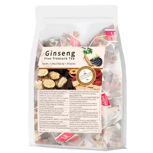 Kidney tea formula Ginseng Five Treasure TeaCombination Scented Tea Five Treasure Tea RedDate Wolfberry Tea Men's Tea Health TeaMulberry Herbal Formula Health Tea🥰 outdoorfun