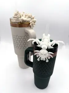 3d Printed Hollow Dragon 10mm Travel Mug / Tumbler Straw Topper Cinderwing Authorized Seller