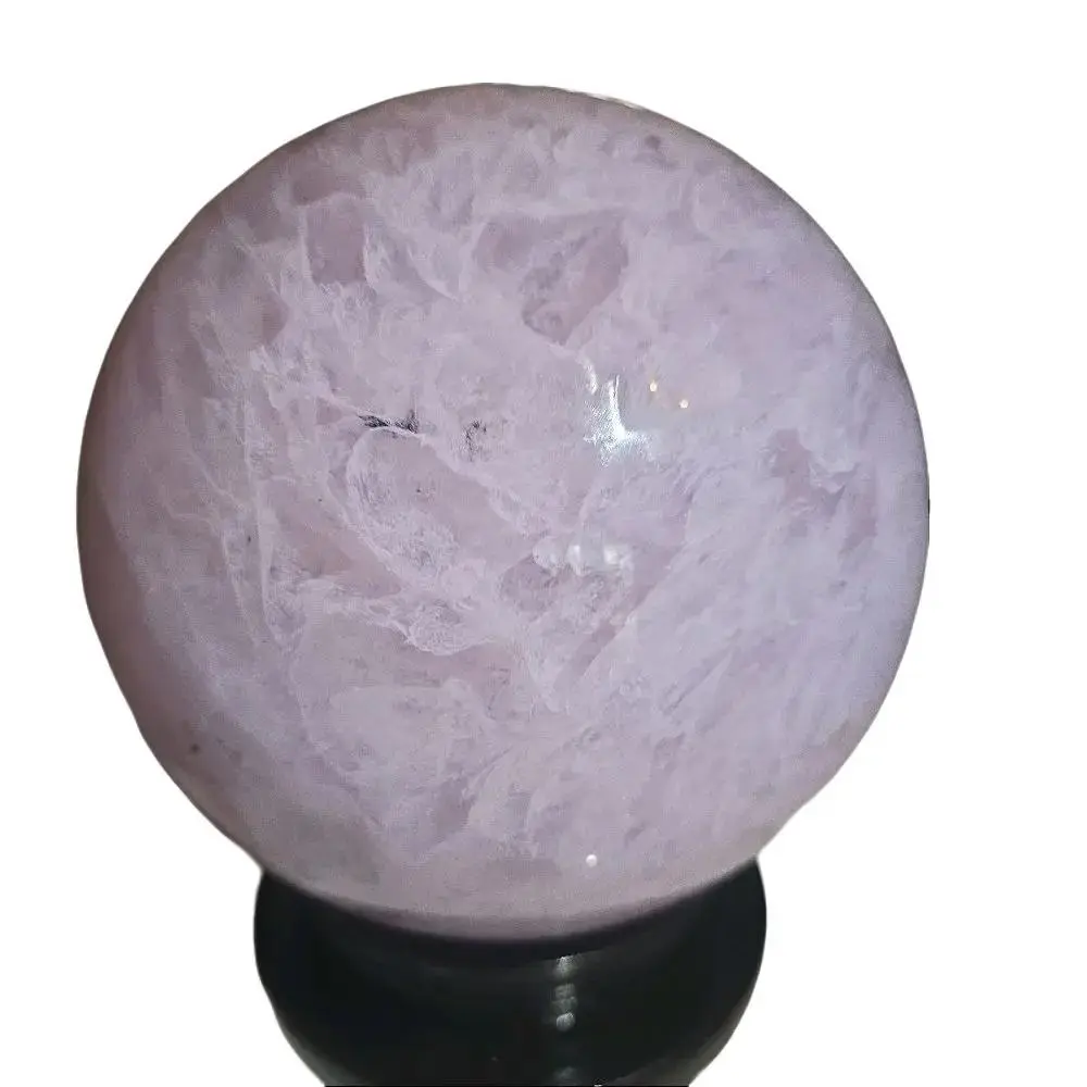 Smelting Lavender Crystals Sphere Half Man Made - High-Quality Decorative Ornament