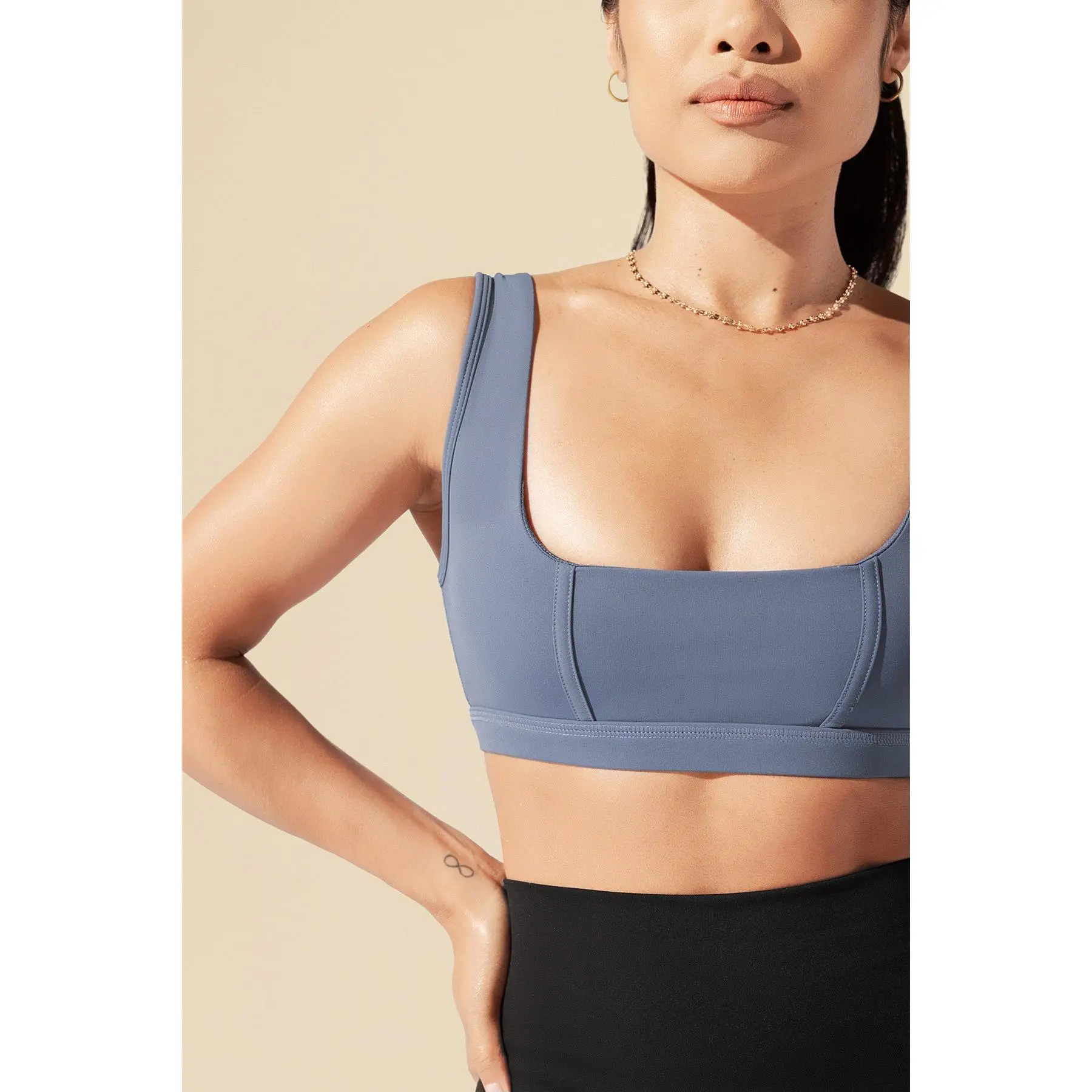Corset Bra - Blue Mist