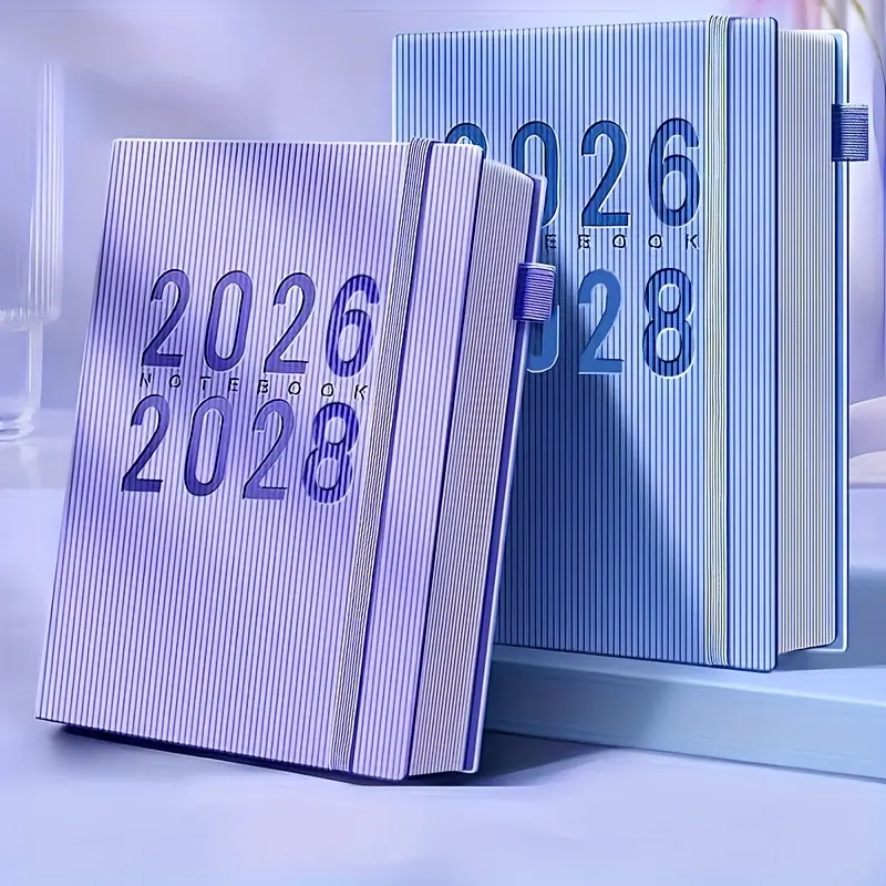 2026-2028 3-Year Monthly Planner with Elastic Pen Holder - Compact Soft Cover 12-Month Calendar (Jan-Dec) | Dated Pages, English Language Layout for on-the-Go Organization - Planner for Adults, Students, Professionals 2026-2028 3-Year
