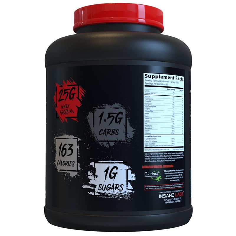 Insane Labz Insane Whey Ripped Protein [60 svgs] by Insane Labz