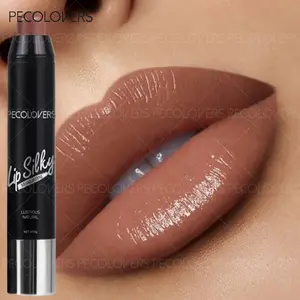 Nude Pink Jelly Lip Glaze Lipgloss Mirror Water Lipstick Long Lasting Moisturising Hydrating Red Lipstick Pen Waterproof Non-stick Cup Korean Cosmetics