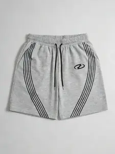 Viral Trendy Arc Stripe Side Logo Athletic Shorts - Oversized Fit With Drawstring Waist, Ideal For Gym, Daily Wear, Streetwear & Trendy Social Outings - Unisex High-Waisted Basketball Shorts Featuring Minimalist Side Logo Print Streetwear Sports Shorts