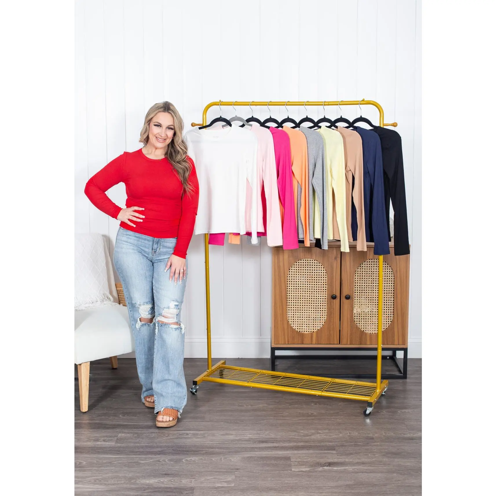 Women's Basic Long Sleeve Base Layer Top, Polyester-Rayon Fabric, Stretchy, Snug-Fits for Everyday Wear