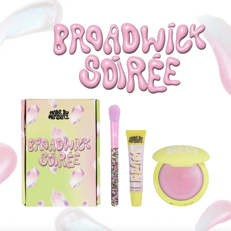 Drippin' in Crystals Broadwick Soiree Makeup Bundle Box, Made by Mitchell, Perfect for Parties & Events, High-Quality Cosmetics, Makeup Kit, Beauty Sets