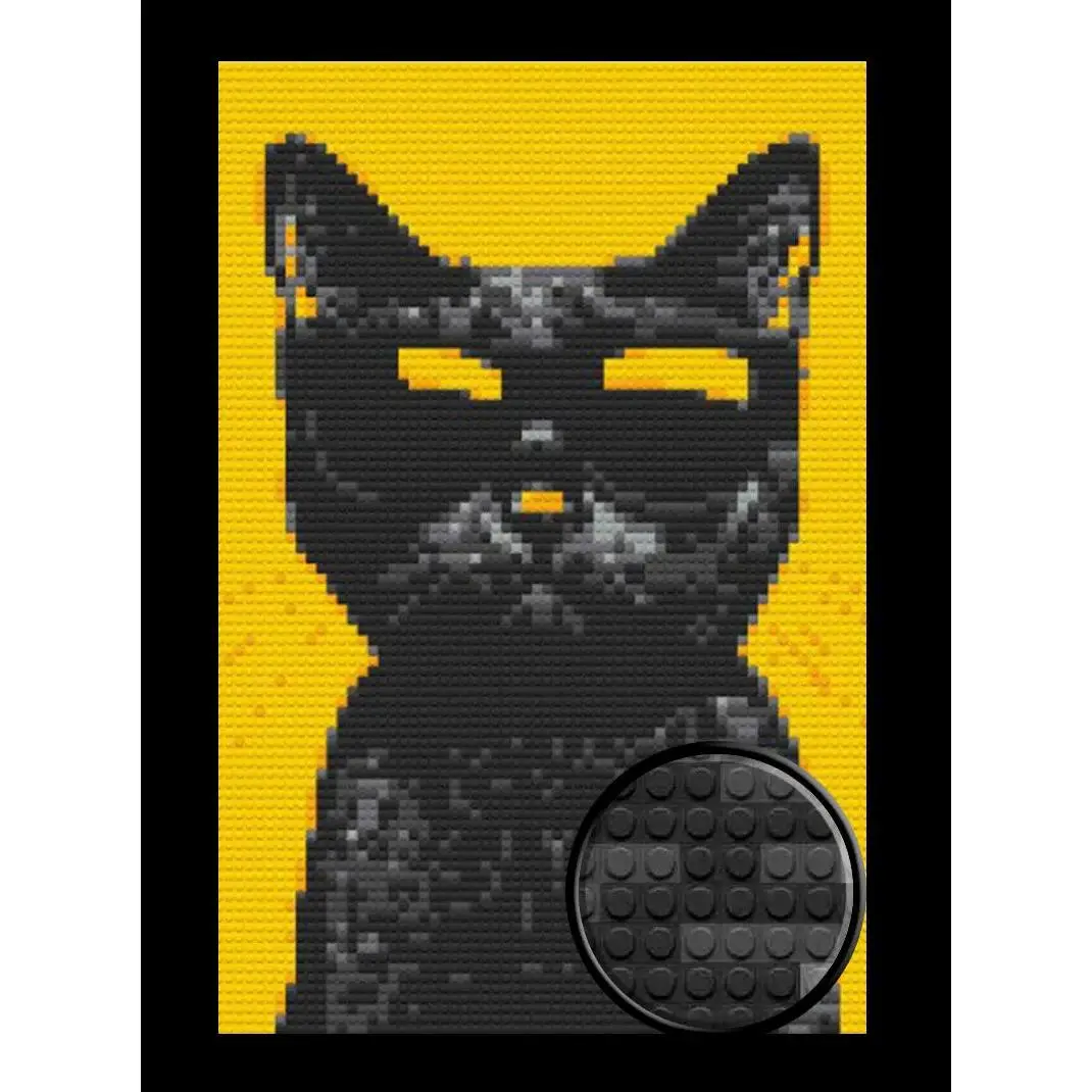 Swag Cat Bricked Mosaic Home Decor 20x30"
