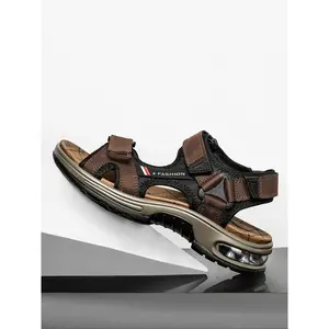 Men’s casual open-toe sandals—fashionable, breathable, comfortable sandals for outdoor wear; sports sandals for beach, hiking, outdoor activities, and walking; air cushion sandals; strappy sandals; adjustable sandals