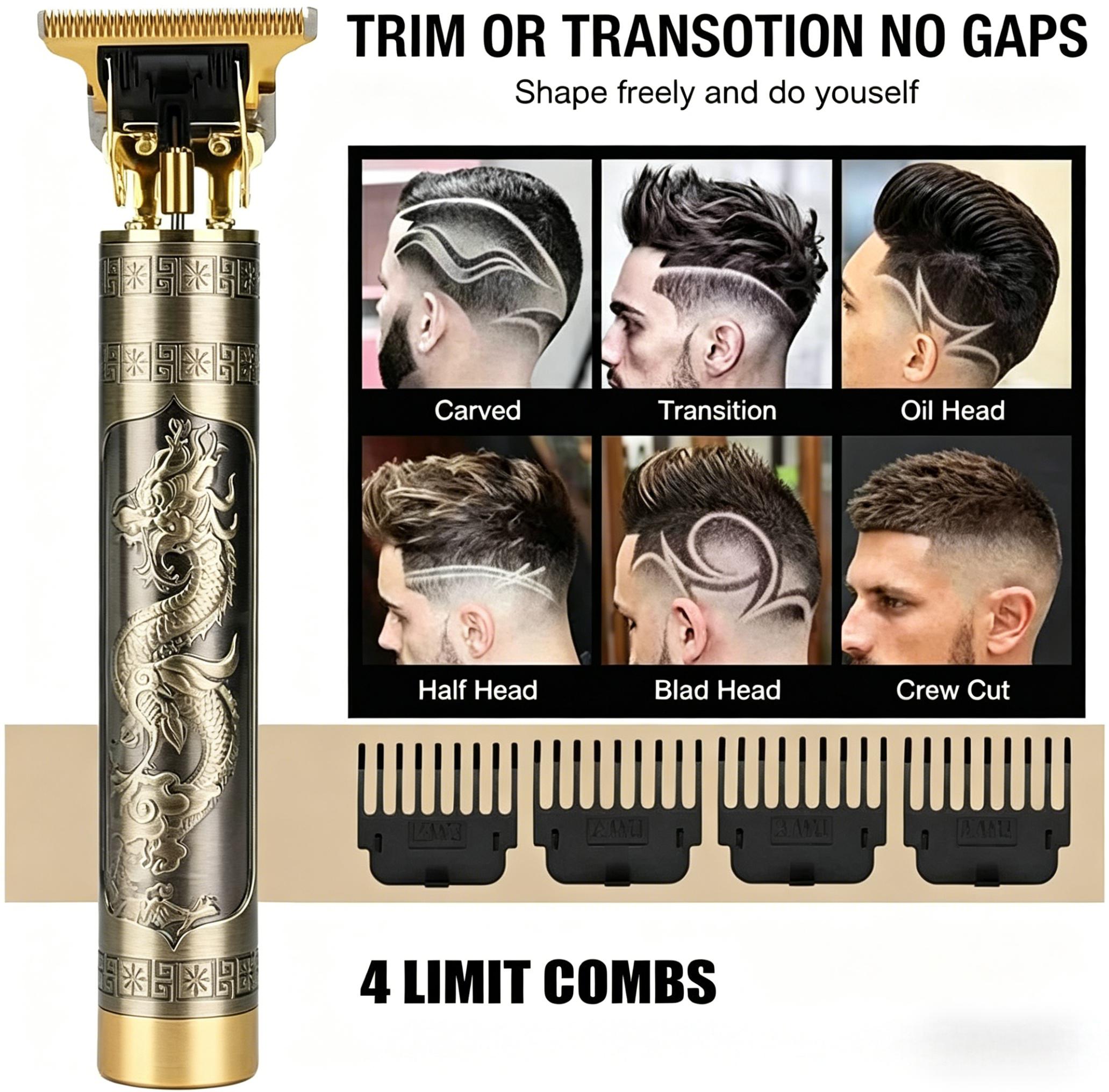 Professional Cordless Hair Trimmer, T-Blade Clippers for Men, Hair Styling Tools for Men, Hair Cutting Accessories, Rechargeable Cordless Clippers, Hair Clipper Kit