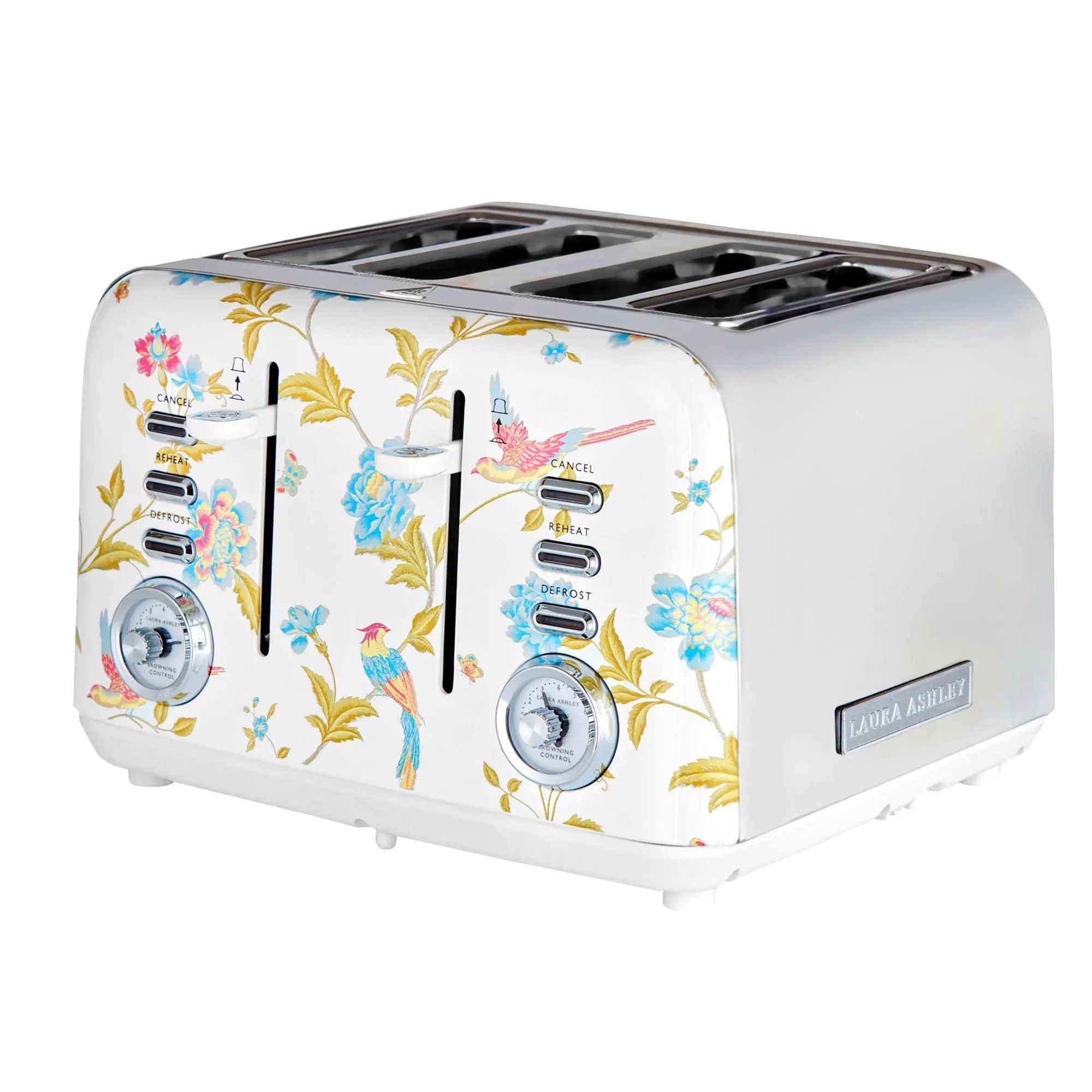 Laura Ashley Stainless Steel 4-Slice Toaster Laura Ashley Stainless Steel 4-Slice Toaster