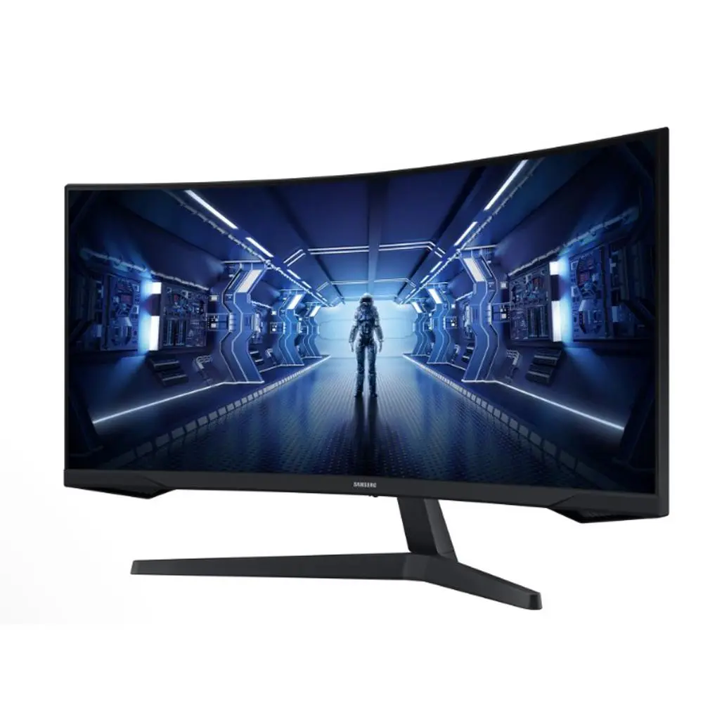 Samsung 34-Inch Odyssey G5 G55T QHD Curved Gaming Monitor, 1000r Curved Computer Monitor (>32inches), Fills Every Part of Peripheral Vision, Vivid Scenes Wrap Around