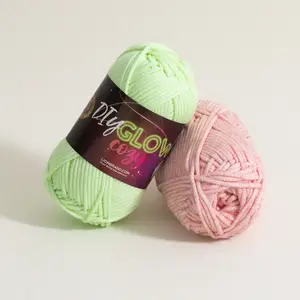 Lion Brand DIY Glow Cozy Yarn | Soft Glow-in-the-Dark Yarn for Knitting, Crochet & Fun DIY Projects