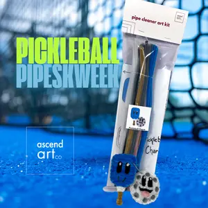 Pickleball & Paddle PipeSkweek Pipe Cleaner Craft Kit