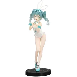 Furyu BiCute Bunnies – Hatsune Miku Figure | Rurudo White Color Ver. | 27 cm PVC Anime Collectible Statue | Gift for Vocaloid Fans & Collectors