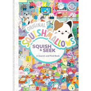 Squishmallows: Squish and Seek: A Search and Find Book by Megan Roth [Hardback Book]