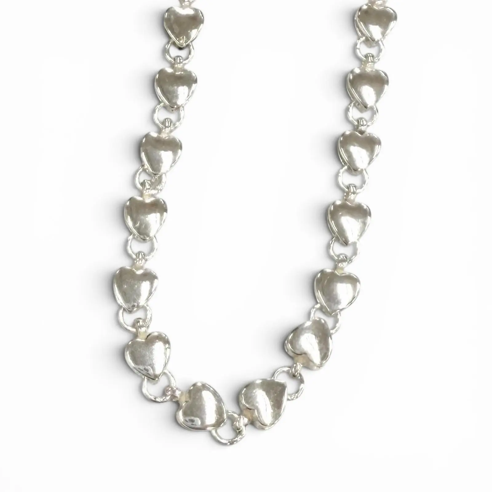 Pre-owned Tiffany & Co. Sterling Silver 925 (Ag925) Small Leather Goods Tiffany&Co. 925 Heart Necklace