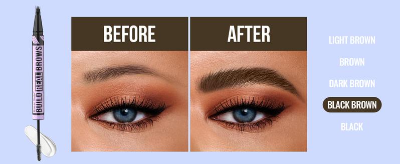 iMethod Eyebrow Pen and Eyebrow Gel - Brow Pen  2-in-1 Eyebrow Pencils for Woman with Micro-Fork Tip and Brow Gel Clear, Fuller Eyebrows, Stay All Day Makeup Cosmetic