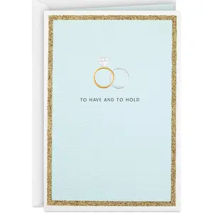 Card, Engagement Card, Bridal Shower Card (To Have and To Hold Wedding Bands)