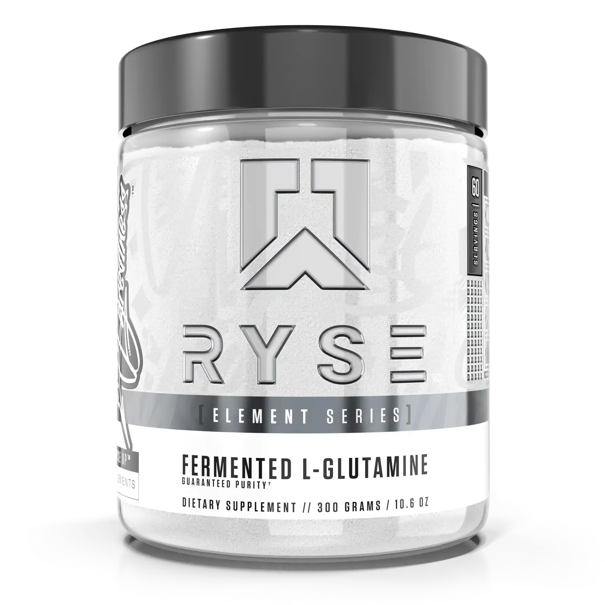 RYSE Fermented L-Glutamine Powder - Muscular, Cellular Recovery, Hydration, Gut, Intestinal, and Immune Health - Unflavored - 60 Servings