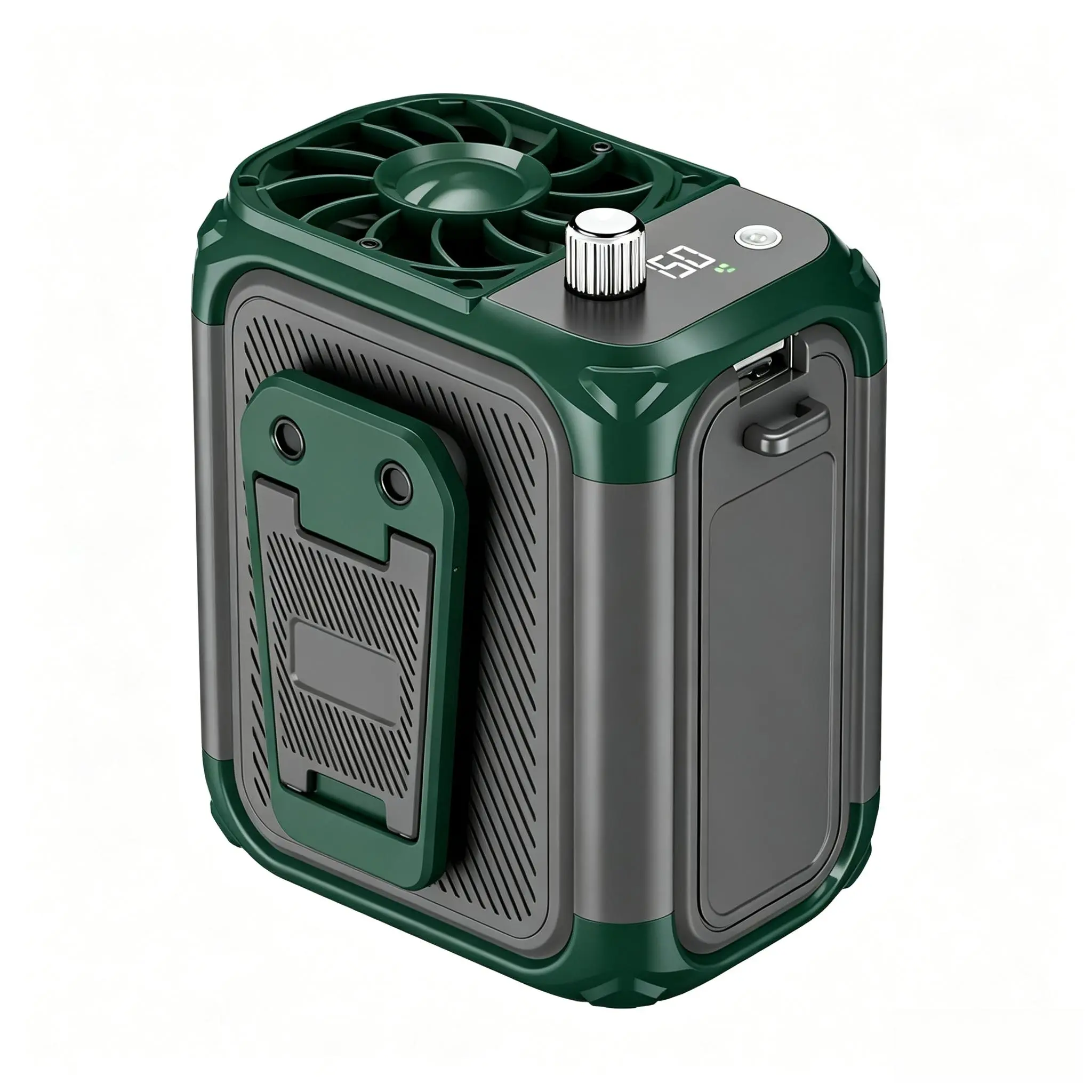 Outdoor Waist-Mounted Fan, High-Speed Strong Wind, Portable And Wearable On The Waist, Ultra-Long Battery Life, Cools Down And Beats The Heat