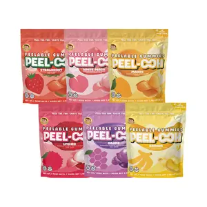 POCAS PEEL-OOH Fruit Shape Gummy, 5 pk, peelable gummy, fruit gummy, viral snacks, candy