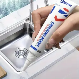 Doeyvose Waterproof Quick-Dry Caulking Agent for Tile Cracks, Bathroom Sink Fill, Toilet Edge Repair, Easy to Use