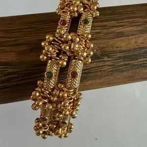 Pair of Premium Quality Kashmiri/ghungroo bangles. Indian Jewelry Bangle Bracelets for Women for any occasion