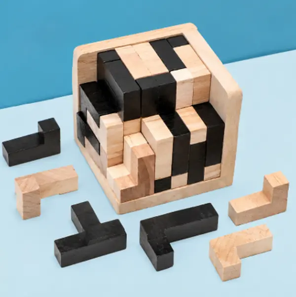 54pcs Wooden Brain Teaser Puzzle Cube 54pcs Wooden Brain Teaser Puzzle Cube