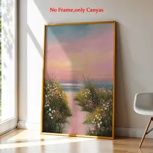 Wall arts Pastel Sky Path Posters Canvas Painting Pastel Path Canvas Prints Bedroom Decor Living Room Decor Gift Unframed