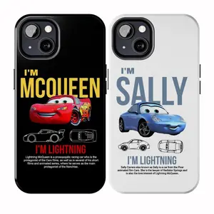 Sally and McQueen Cars Tough Phone Case for iPhone 16 15 14 13 12 11 Pro Plus Pro Max X XS XR
