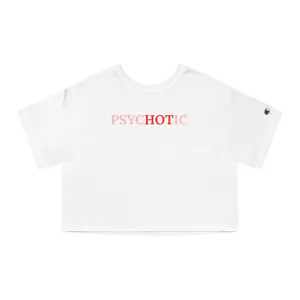 Psychotic text crop tee | Cropped T-Shirt