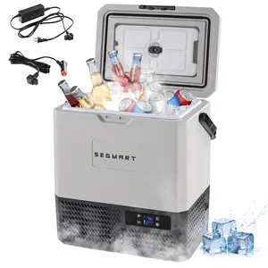 12 Volt Refrigerator, 12QT Compressor Electric Cooler with APP Control, Car Fridge -4℉~68℉, Portable Refrigerator 12/24V DC & 110-240V AC for Truck, Jeep, SUV, Van, Boat, Camping, Road Trip, Outdoor Travel