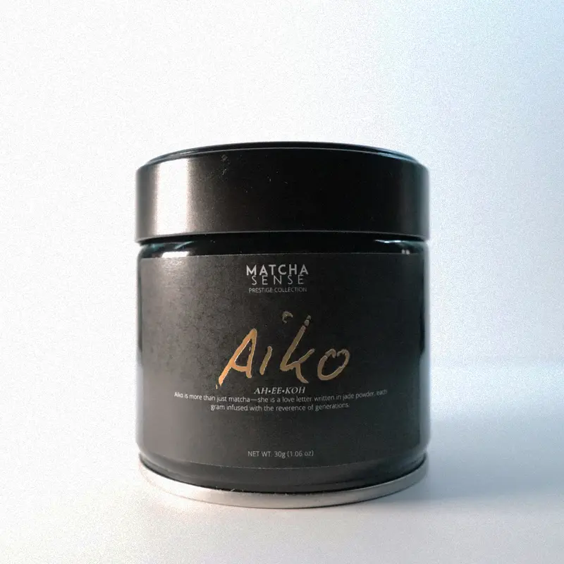 Ultra-Premium Ceremonial Grade Matcha — "Aiko" - First Harvest from Japan, Stone-Ground for Lattes, Koicha & Usucha, Unsweetened, Single Cultivar Okumidori (30g/1.06oz)