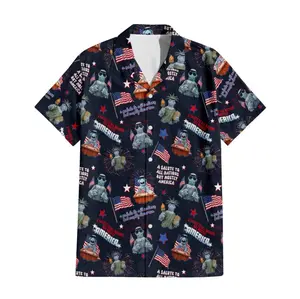 Sam Eagle Hawaiian Shirt, Muppet Show Shirt, 4th Of July Hawaiian Shirt, Beach Summer Vacation Shirt