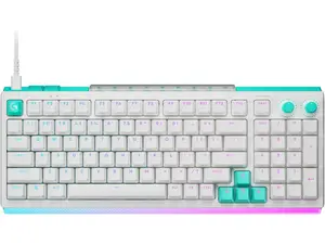 Logitech G512 X 98 DUAL SWAP, Hot-Swappable TMR Analog / Mechanical Gaming Keyboard, 8K Polling Rate, Custom Actuation 0.1 - 4.0 mm, RAPID TRIGGER, LIGHTSYNC RGB, Wired, PC, Mac, White Tactile