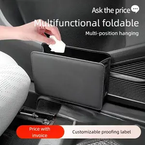 Foldable Car Trash Can, Door Storage Box, Seat Back Hanging Organizer Bag, Automotive Storage Container, Car Storage Organizers, Vehicle Accessories