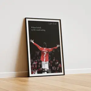 Cristiano Ronaldo Quote Poster: Soccer Wall Art