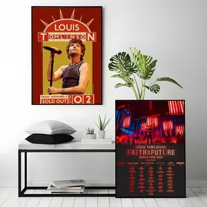 singer Louis Tomlinson Poster HD Heavy-Duty Self-Adhesive Waterproof Wall Decor – Tool-Free Install, Durable & Reusable Conceals Wall Flaws | Elevates Home Style | Ideal for Living Rooms, Bathrooms & Kitchens