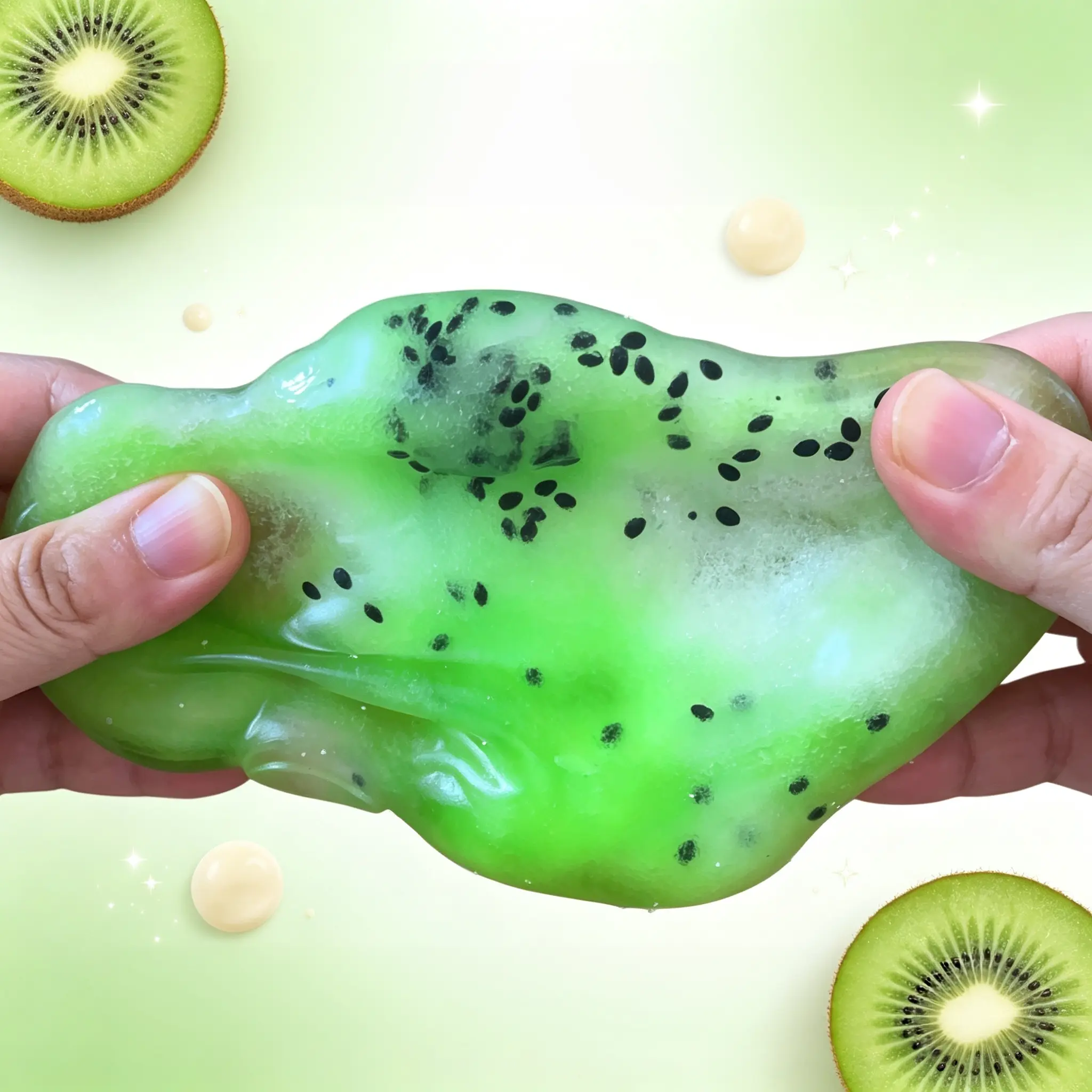 [Slush ASMR Squishy] Kiwi/Potato/Passion Fruit Squeezable Texture Stress Relief Fruit Squeeze Fidget Toy for Kids Adults[