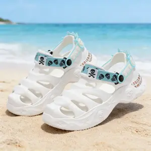 Skull Skeleton Chunky Sandals  Punk Gothic Platform Shoes for Streetwear & Festivals#Chunky sandals#SkullSkeletonSandals#y2k goth shoes#AlternativeStreetwear#EdgySummerSandals