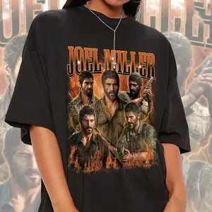 Pedro Pascal Shirt Vintage T-shirt 90s Joel Shirt Graphic Fans Tee Gift Retro, Gifts For Her, Wife, Daughter Casual Comfort