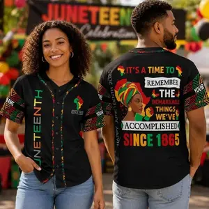 Juneteenth Baseball Jersey, Juneteenth Baseball Jersey, Black History Month Jersey, African American Baseball Jersey, Unisex Baseball Jersey #   TikTokMadeMeBuyIt #   TikTokShop #   Juneteenth