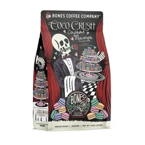 Bones Coffee Company | Coco Crush Coconut Macaron Flavored Coffee 12oz Medium Roast Arabica Bones Coffee Company | Coco Crush Coconut Macaron Flavored Coffee 12oz Medium Roast Arabica