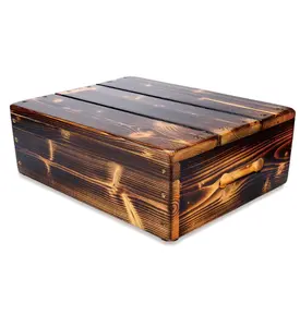 Solid Wood Step Stool for Adult & Kid 500lb Capacity, Vintage Decorative Single Wooden Stepping Footstool for High Bed Side, Bathroom, Bedside, Toilet, Heavy Duty Wide One Stair for Elderly