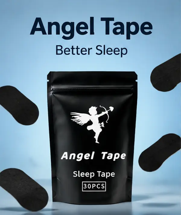 Angel Mouth Tape - Unisex Sleep Aid Adhesive Strip for Adults, Effectively Prevents Snoring, Improves Sleep Quality, Prop 65 Safe, Improve Sleep Quality, Prevent Snoring