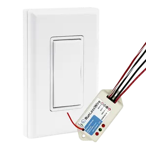 LOW VOLT LED DIMMABLE WIRELESS SWITCH KIT - Ultra-Smooth PWM Receiver + Battery-Free Wireless Light Switch (8-30VDC, 5A)