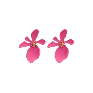 Georgia Earrings - Dark Pink